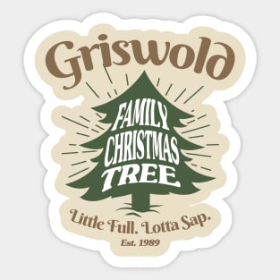 Griswold family christmas tree Sticker